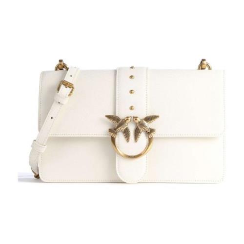 Mini Love Tas met Afneembare Schouderband Pinko , White , Dames