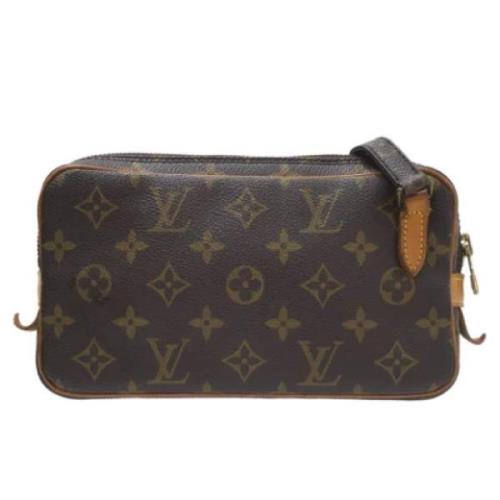 Pre-owned Canvas louis-vuitton-bags Louis Vuitton Vintage , Brown , Da...