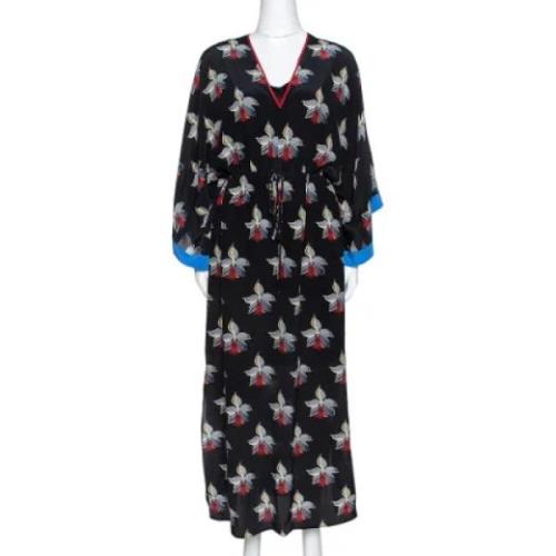 Pre-owned Silk dresses Fendi Vintage , Black , Dames