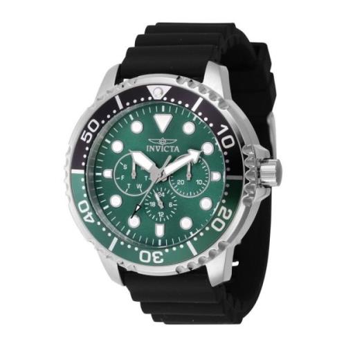 Pro Diver Quartz Horloge - Groene Wijzerplaat Invicta Watches , Gray ,...