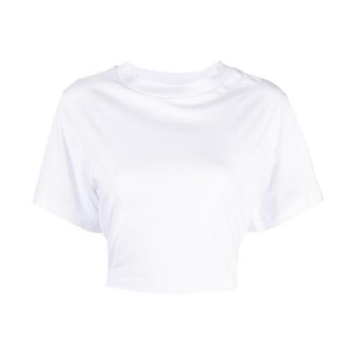 Strip T-Shirt A001 Tela , White , Dames