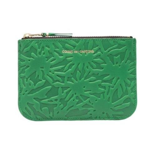 Groene Bloemige Portemonnee Comme des Garçons , Green , Dames