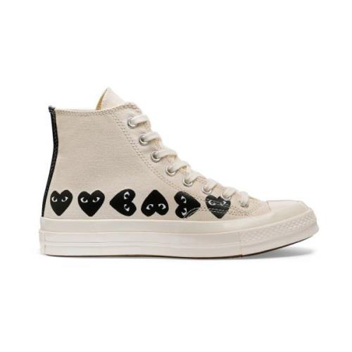 Chuck Taylor Multi Heart High-Top Sneakers Comme des Garçons Play , Wh...