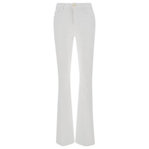 Witte Mini Boot Jeans Frame , White , Dames