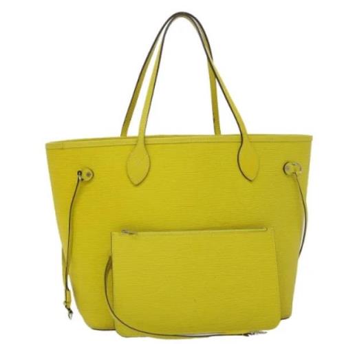 Pre-owned Leather shoulder-bags Louis Vuitton Vintage , Yellow , Dames