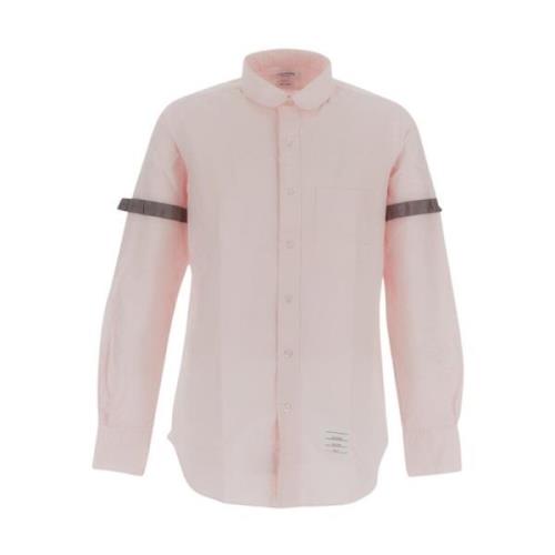 Klassiek Katoenen Overhemd Thom Browne , Pink , Heren