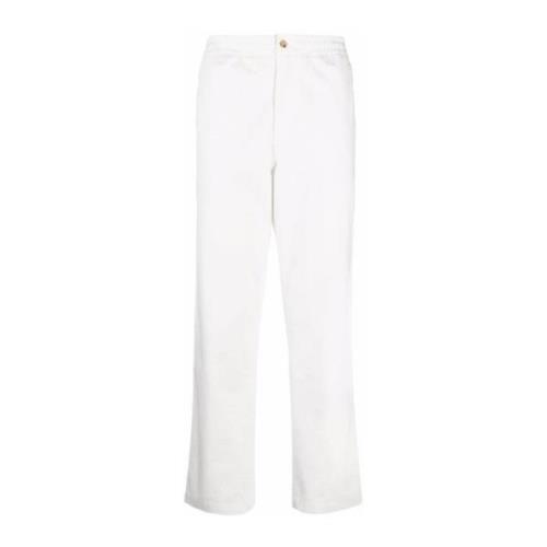 Witte broek met geborduurd logo Polo Ralph Lauren , White , Heren
