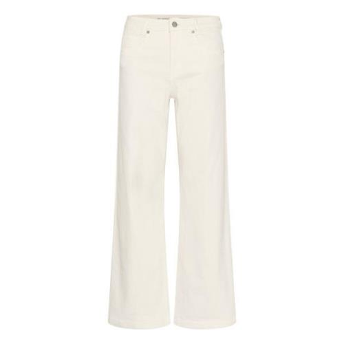 Wijde hoge taille broek in Champagne My Essential Wardrobe , Beige , D...