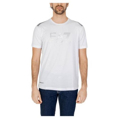 Heren 3Dpt29 Pjulz T-Shirt Emporio Armani EA7 , White , Heren