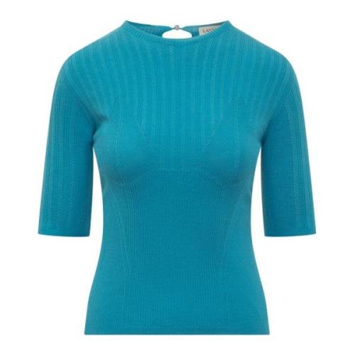 Korte Mouw Top Lanvin , Blue , Dames