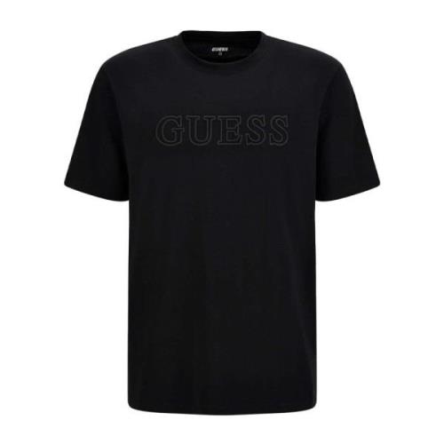 Organisch Katoenen 3D Logo T-Shirt - Zwart Guess , Black , Heren