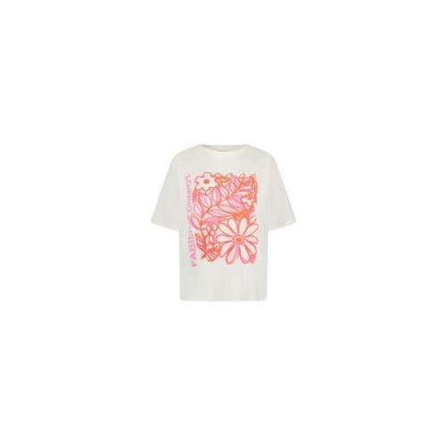 Roze Bloom T-shirt Fabienne Chapot , White , Dames
