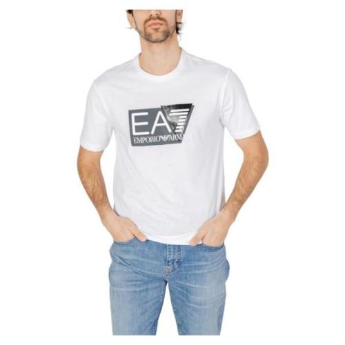 Heren 3Dpt81 Pjm9Z T-Shirt Emporio Armani EA7 , White , Heren