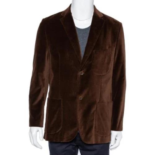 Pre-owned Velvet outerwear Balmain Pre-owned , Brown , Dames