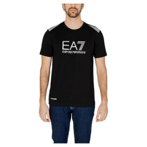 Heren 3Dpt29 Pjulz T-Shirt Emporio Armani EA7 , Black , Heren