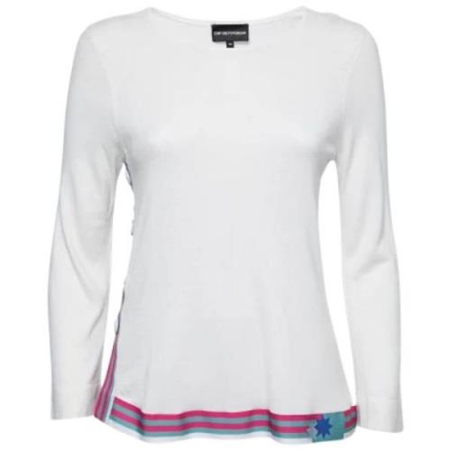 Pre-owned Knit tops Armani Pre-owned , White , Dames