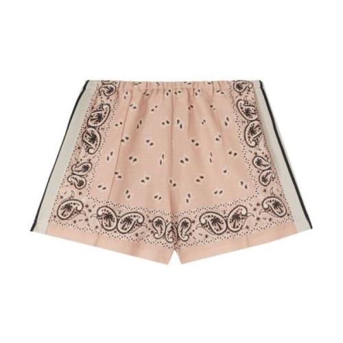 Roze Paisley Print Shorts Palm Angels , Pink , Dames