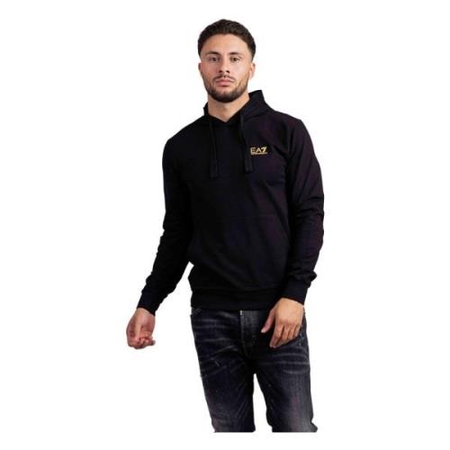 Core Identity Hoodie Zwart/Goud Emporio Armani , Black , Heren