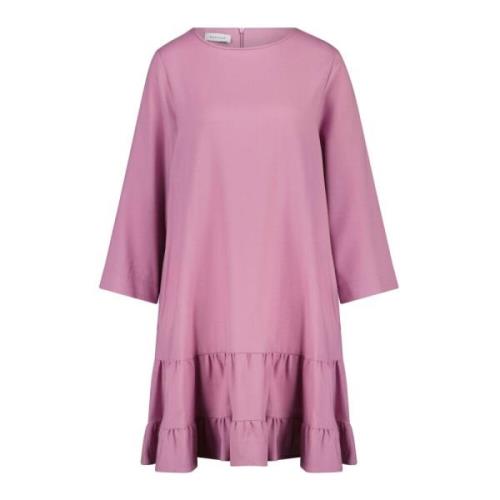 Luchtige midi-jurk van wolmix Rosso35 , Pink , Dames