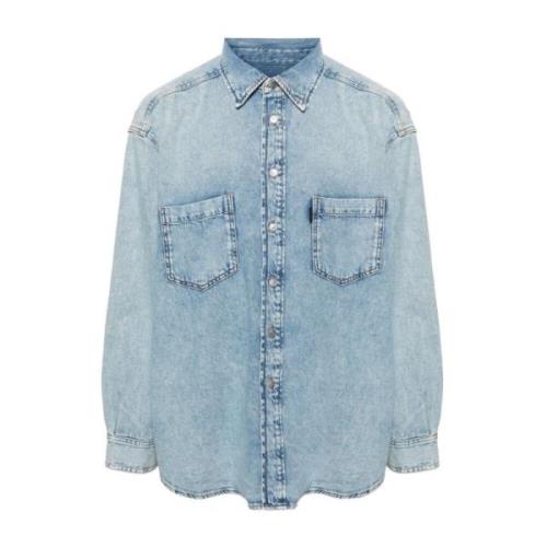 Lichtblauwe Denim Overhemd Haikure , Blue , Heren