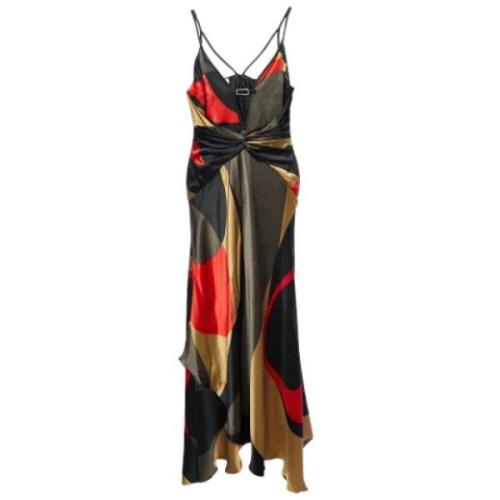 Pre-owned Silk dresses Valentino Vintage , Multicolor , Dames