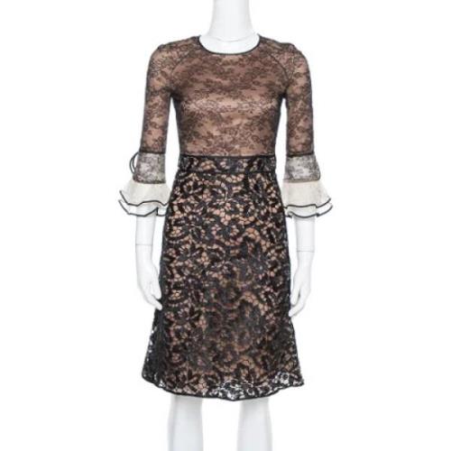 Pre-owned Lace dresses Valentino Vintage , Black , Dames