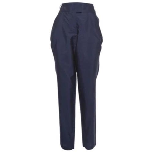 Pre-owned Silk bottoms Armani Pre-owned , Blue , Dames