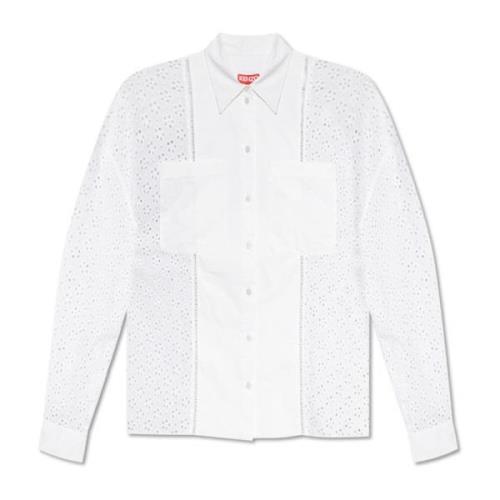 Oversized shirt Kenzo , White , Dames