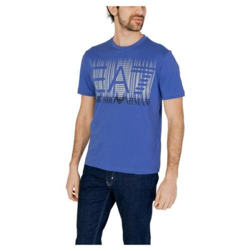 Heren 3Dpt44 Pj02Z T-Shirt Emporio Armani EA7 , Blue , Heren