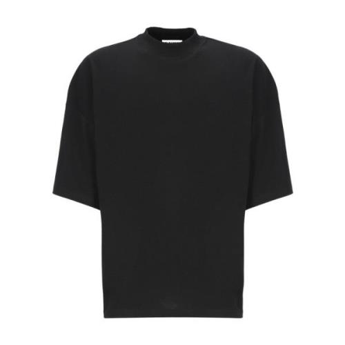 Zwarte Oversized Katoenen T-shirt voor Mannen Jil Sander , Black , Her...