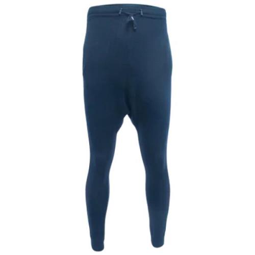 Pre-owned Cotton bottoms Balmain Pre-owned , Blue , Dames