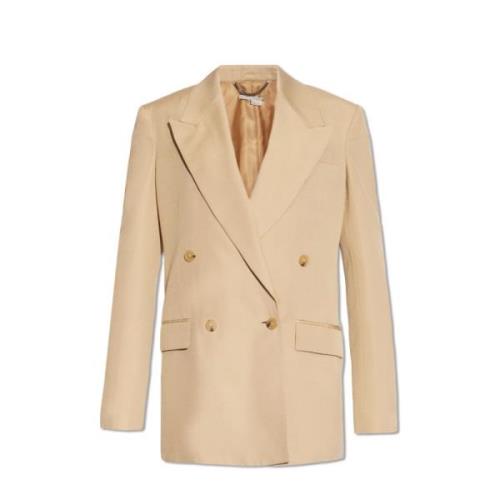 Dubbelrijige blazer Stella McCartney , Beige , Dames