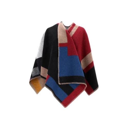 Pre-owned Wool outerwear Burberry Vintage , Multicolor , Dames