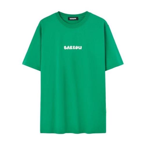 Groene bedrukte shirt Barrow , Green , Heren