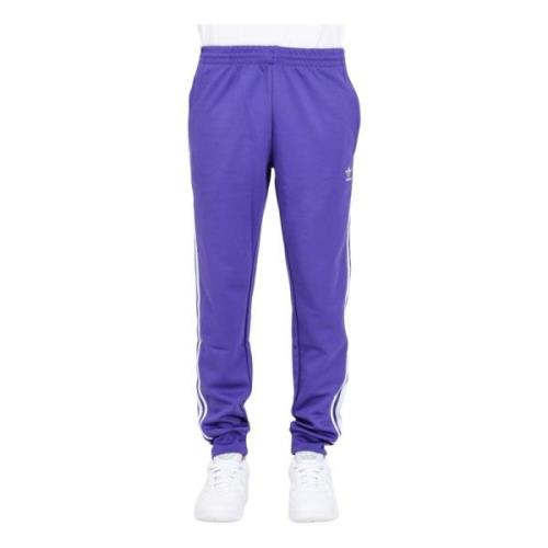 Paarse Heren SST TP Broek Adidas Originals , Purple , Heren