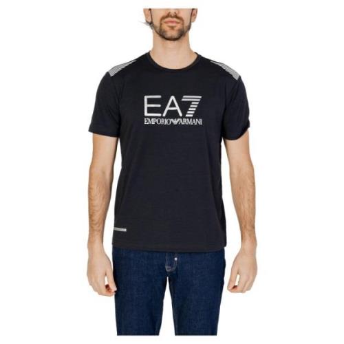 Heren 3Dpt29 Pjulz T-Shirt Emporio Armani EA7 , Blue , Heren