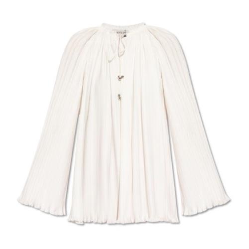 Geplooide blouse Lanvin , White , Dames
