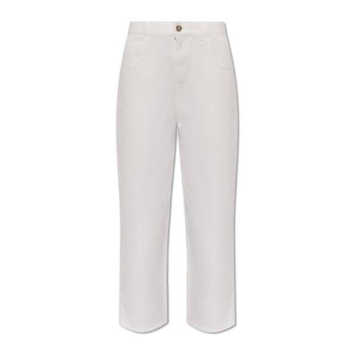 High-rise jeans Moncler , White , Dames