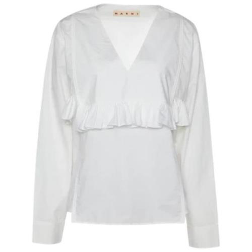 Pre-owned Cotton tops Marni Pre-owned , White , Dames