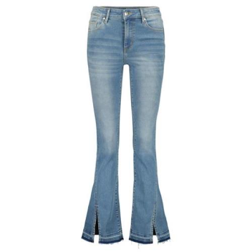 Hoge taille bootcut jeans met split Raizzed , Blue , Dames