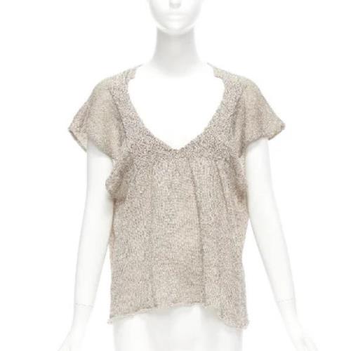 Pre-owned Fabric tops Dries van Noten Pre-owned , Gray , Dames