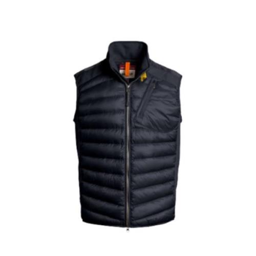 Stijlvolle Fleece/Nylon Vest - Donker Avio Parajumpers , Black , Heren