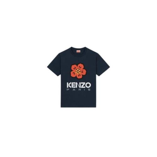 Losse Boke Flower T-Shirt Kenzo , Blue , Dames