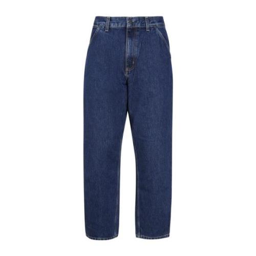 Ontspannen rechte pasvorm blauwe jeans Carhartt Wip , Blue , Heren