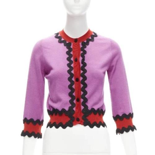 Pre-owned Wool tops Gucci Vintage , Purple , Dames