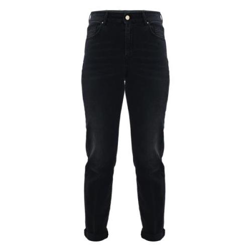 Straight-leg jeans met omslag voor dames Kocca , Black , Dames