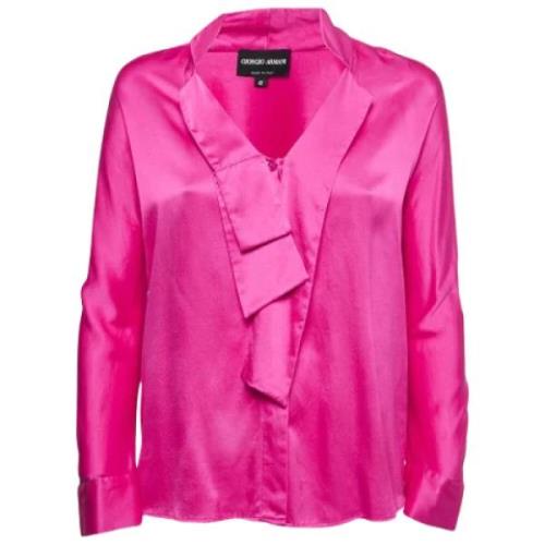 Pre-owned Silk tops Armani Pre-owned , Pink , Dames