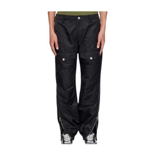 Cargo broek met rits Moschino , Black , Heren