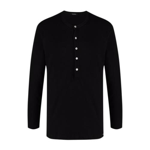 Zwarte T-shirts en Polos van Tom Ford Tom Ford , Black , Heren