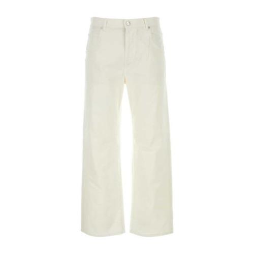 Ivory Stretch Denim Jeans Etro , White , Heren